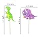 ALISSAR 35-Pack Baby Dinosaur Cupcake Toppers Picks, Dinosaur cake Toppers for Kids Birthday Baby Shower Party Decorations Supplies
