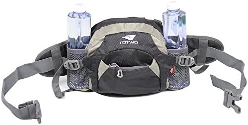 Large Outdoor Waterproof Fanny Pack Hiking Camping Hunting Ski Fishing Gear Waist Pack Lumbar Bag (Grey)