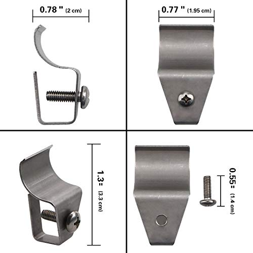 HUXOR Vinyl Siding Clips Hooks NoHole Needed Siding Screws Hanger for