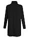 Leadingstar Women's Turtleneck Loose Casual Long Sleeve A-Swing T Shirt Dress