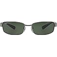 Ray-Ban RB3364 Metal Polarized Rectangular Sunglasses