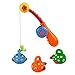 Bath Toys Fishing Game with Floating Fish Enjoy Bathing Fun Time Great Gift for Baby Kids Girls Boys 2 3 4 Years Old Early Education,Random delivery