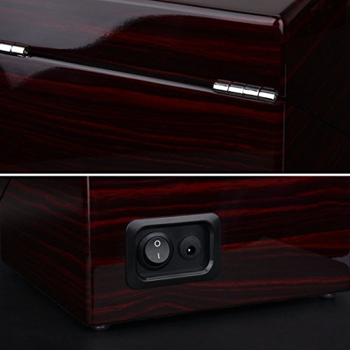 Zeiger Double Watch Winder for Large Watch Box Case Quiet Automatic Japanese Mabuchi Motor Piano Paint