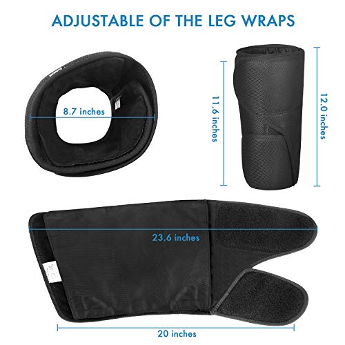 QUINEAR Leg Massager with Heat Calf Wraps Massage for Foot Calf & Arm Helpful for Circulation and Muscles Relaxation - Thumbnail 6