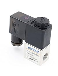 Baomain neumática solenoide válvula de aire 2 V025 08 DC12 V 2 Way 2 Posición PT1/4"