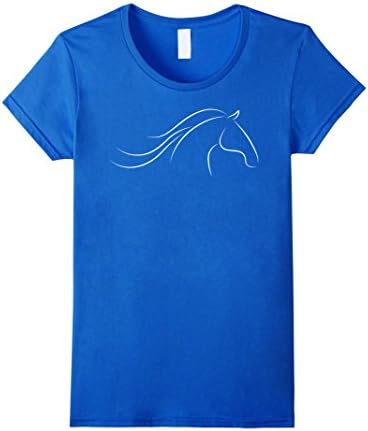 Women's Horse Head T Shirt for men women boys girls kids XL Royal Blue