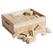 ECR4Kids Hardwood School Classroom Building Shape Blocks for Kids (64-Piece Set)