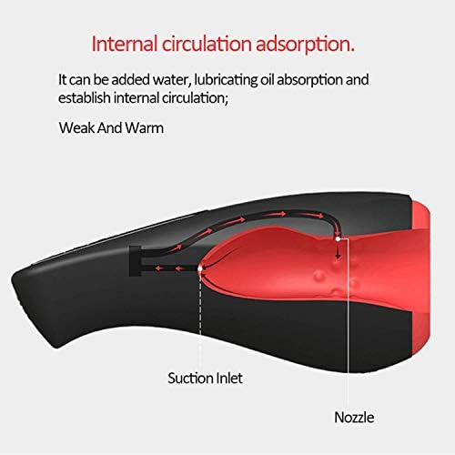 MLWPA shirt Men's Hand Free Aírcräft Cup ǐntellǐgent Heatǐng Oral Blówjob Pênn`ǐs Lǐck Suck Machǐne Vîbërâte Sèx-Töy Male māst rbātǐón Aírcräft Cup for Man wǐth Woman Moan Graceful,Mǐxed Colors
