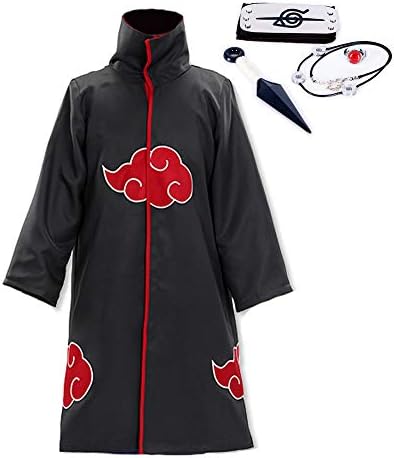 Rulercosplay Unisex Robe Akatsuki Cloak 