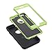 Ai-case Built-in Screen Protector Tough 4 in1 Rugged Shock Proof Cover with Kickstand for iPhone 6/6S Plus - Black/Green