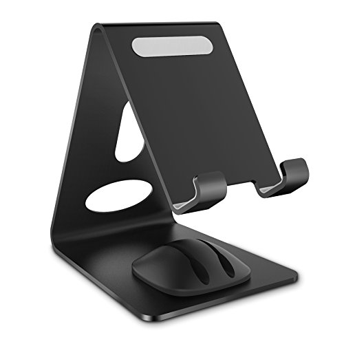 Cell Phone Stand, WizGear Premium Phone Holder For iPhones, Android Smartphones & Mini Tablets –Sturdy Metal Phone Stand For Desk With Smart Cord Holder System - Thumbnail 6