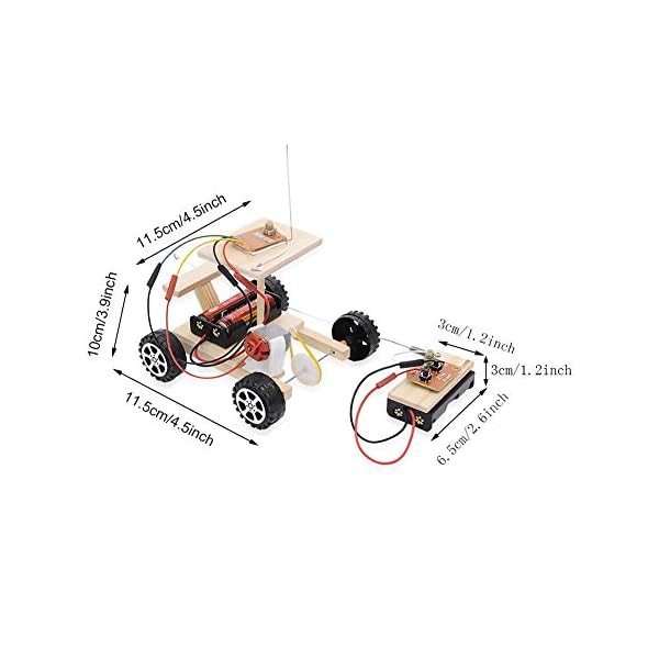 Montage Auto Modell DIY Montiert RC Auto Spielzeug Elektrische Fernbedienung Fahrzeug Kit Kinder Handgemachte Playset… – Bild 3
