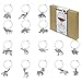 Gnollko 16pcs PVC Wine Glass Charms,Funny Beach Wine Charms Marker Tags Identifiers for Stem Glasses