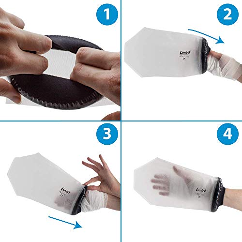 LimbO-Waterproof-Protectors-Dressing-Cover-Adult-Hand-Shower-Cover-MITT-22-25-cm-Forearm-Circ