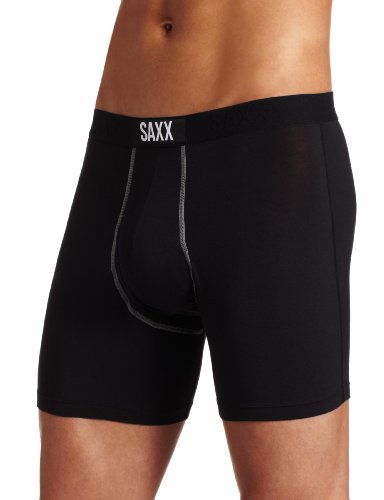Saxx Men's Ultra Fly Boxer, Black, XX-Large