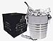 Kitchen Bar Premium Stainless Steel Silver Ice Bucket - 3.5 Liter (4qt) Large Beer, Wine Bucket With Scoop, Fingerprint Off for Party Events Gatherings Gift ServerWare Tray Barware