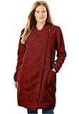 Women's Plus Size Berber Rib Jacket