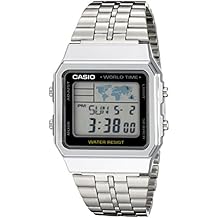 Casio Men's A500WA-1ACF Classic Silver-Tone Watch