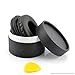 Geekria QuickFit Protein Leather Replacement Ear Pads for Sony DR-BT101, ZX300, ZX100, DR-ZX102DPV, S500 Headphones Ear Cushions, Repair Parts (Black)