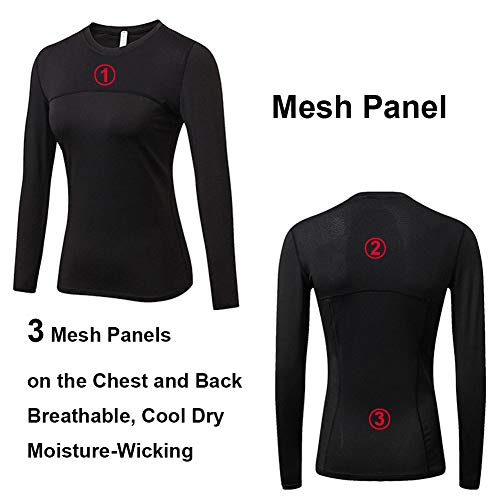 Sanke Women Running Suit Compression Long Johns Breathable Top and Bottom Set