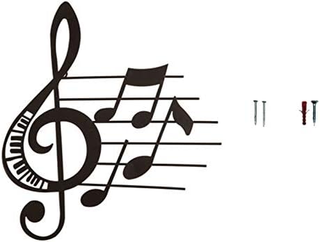 Hobbies Gifts N More Black Music Metal Wall Decor With Hanging