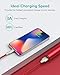 XCENTZ iPhone Charger 2 Pack 6ft, Apple MFi Certified Lightning Cable Fast Charger iPhone Cable, Durable Braided Nylon Metal Connector Charger Cord for iPhone X/XS Max/XR/8 Plus/7/6/5/SE, iPad, Red