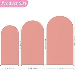Fomcet Set of 3 Wedding Arch Cover