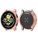 3 Pack Compatible Samsung Galaxy Watch Active2 40mm 44mm Screen Protector Case Cover,YiJYi Ultra Slim Soft Full Coverage Bumper[Sractch-Proof] Protection (Clear,Black,Rose Gold, Active2 40MM)
