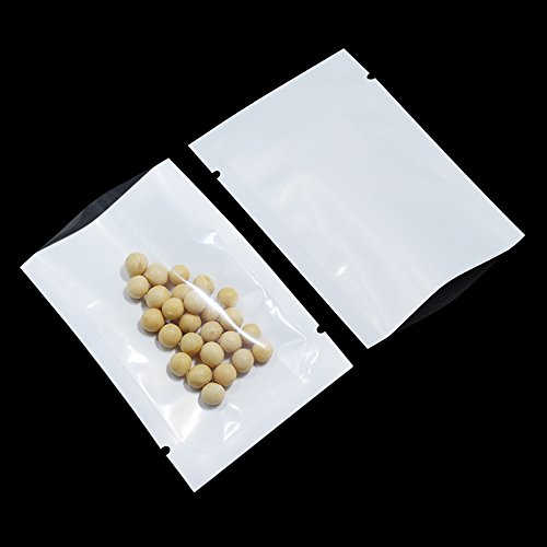 300 Pack Clear Front Flat Food Favor Bag Mini Sample Makeup Wrappers with Tear Notches Heat Sealable Pouches Vacuum Sealer Bulk Food Storage Candy Nut Plastic Poly Pack (7x10cm (2.8x3.9 inch)) - Thumbnail 3