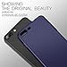 iPhone 8 Plus Case, iPhone 7 Plus Case, HUMIXX Thin Sleek Fully Protective (Naked Phone Texture) Matt Finish Hard Case Cover for iPhone 7 Plus/iPhone 8 Plus[Skin Series] (Dark Blue)
