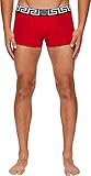 Versace  Men's Low Rise Trunks Red/White Underwear
