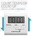 Fosmon Digital Multi-Purpose Timer (2 Pack), Digital Display Magnetic Count Down/Up Timer with Big Digits, Loud Alarm, Foldable Stand, Hanging Loop for Cooking, Classroom, Bathroom and Beauty
