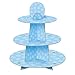 Baby Blue Cardboard Cupcake Stand - 12