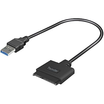 Teorder SATA to USB Adapter Cable Universal Serial Bus 3.0 Series ATA III Adaptor with UASP USB-IF 22Pin(7Pin+15Pin) 21'' Converter for 2.5" Hybird Hard Disk HHD HDD SAS ODD and SSD
