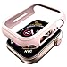 pzoz Compatible Apple Watch Series 5 / Series 4 Case 40mm Accessories Slim Guard Edge Protector Bumper Thin Full Coverage Matte Hard Cover for Women Men Compatible Apple iWatch 2018 4th Gen - Pink