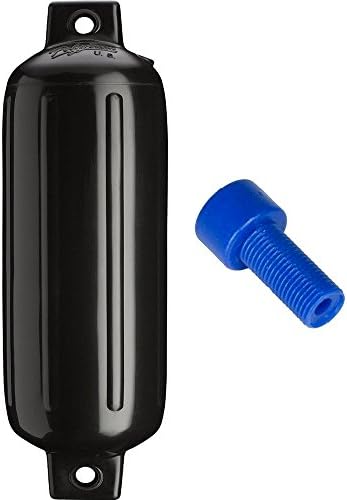 Brand New Polyform U.S. Polyform G-4 Twin Eye Fender 6.5 X 23 - Black W/Air Adapter
