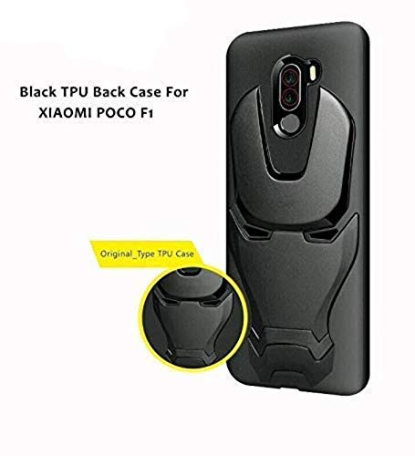 ZATX Marvel Avengers Iron Man 360 Degree Full Protection Silicon Back Cover for Poco f1 (Xiaomi Poco F1, Black)