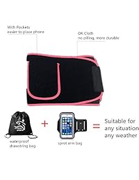FITNESS SPORTS - Cinturón para adelgazar la cintura y la espalda, soporte lumbar, bolsa para el brazo y bolsa con cordón