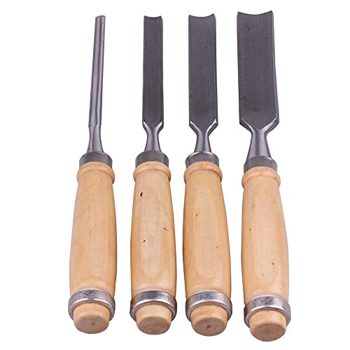 4Pcs Carpenter Carving Firmer Gouge Wood Chisel Woodworking Tool Carpentry Tools - Thumbnail 2