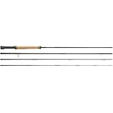 LAMSON Liquid Moderate/Medium-Fast Action Fly Fishing Rod, All-Water | Medium-Fast Fly Rod, 4-Piece Travel Design, Corrosion-Resistant Guides, Anodized Reel Seat, Best For Fresh Water Fishing