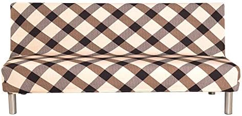 MeOkey Folding Armless Sofa Bed Cover Slipcover Furniture Protector, Pattern D