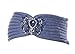 Crystal Blossom Angora Winter Headband