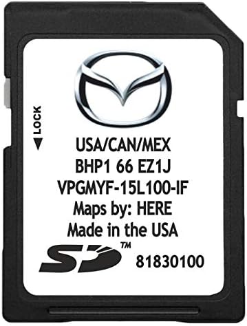 Latest 2019 Navigation SD Card 2019 2018 2017 Version BHP166EZ1J for Mazda 3 6 CX-3 CX-5 CX-9 GPS Chip Map with Anti Fog Car Rearview Mirror Film Pack of 2 and Key Anti-Lost