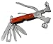 Rose Kuli Portable Stainless Steel Multitool Multipurpose Tool Multifunctional Knife with Hammer Pliers Auto Rescue Disaster Escape Life-Saving Hammer Tool, Red