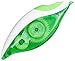 Paper Mate 660415 Liquid Paper DryLine Grip Correction Tape Dispenser, Pack of 4; Transparent Green Body; 1/5 inches Wide x 27.8 feet Long White Tape; Applies Dry, Rewrite Instantly; Swivel Tip