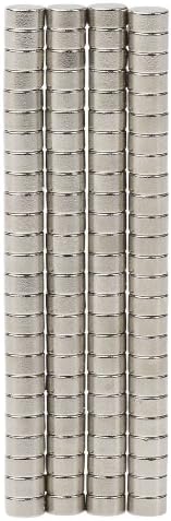 BYKES 100 Neodymium Strong Powerful Rare Earth Magnets 1/8" x 1/16" Disc N48