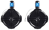 Rockville Pair 8" Black 2 Way 600 Watt Marine Wakeboard Tower Speakers (RWB80B)