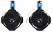 Rockville Pair 8" Black 2 Way 600 Watt Marine Wakeboard Tower Speakers (RWB80B)