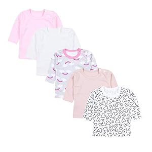TupTam Baby Meisje Shirt met Lange Mouwen 5-pack