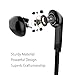 Parkido 2 Pack In-Ear Wired Headphones Earbuds with Microphone Earphones Stereo Sound for Android System Black
